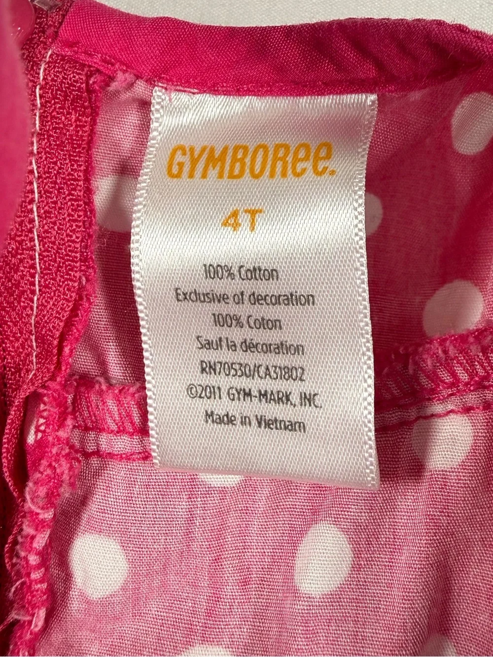 GYMBOREE Girls Ice Cream Sweetie Tiered Polka Dot Dress 4T 2012 Preppy Cottage